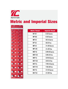 Comprobador de Roscas ROTATION - Medidor de Tuercas y Tornillos 2