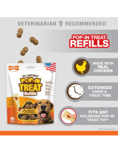 Golosinas para Perros Nylabone Pop-In Sabor Pollo 30 Unidades 2