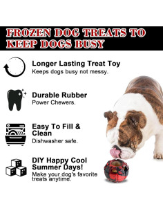 Juguete Interactivo para Perros Yipetor Mediano Caucho Duradero 2