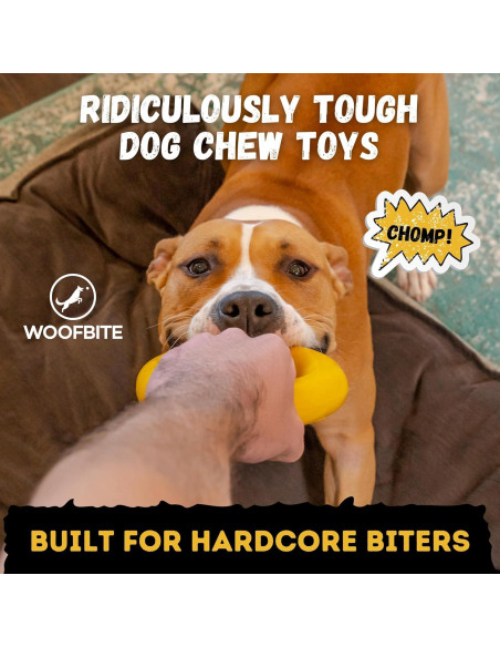 Juguete Indestructible para Perros WoofBite 16.5 cm Caucho Natural