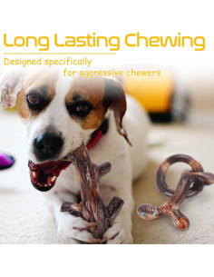 Juguetes para Perros Zimtty - Paquete de 3 Nylon Indestructibles 2