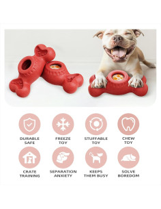 Hueso Congelado para Perros EHWZ - Juguete Masticable 7.4cm 2