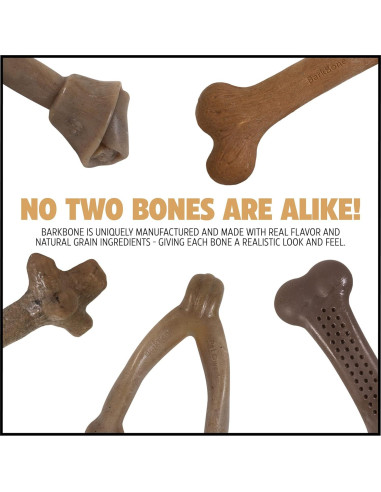 Hueso para Perros BarkBone Flavorit Mantequilla de Maní 14 cm