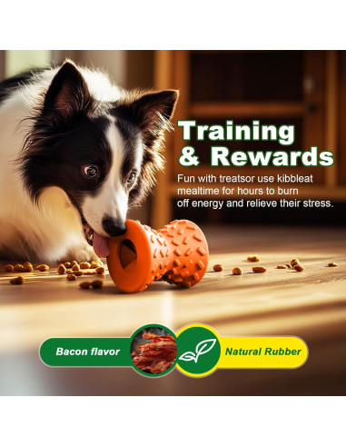 Juguete Interactivo para Perros Doudele - Dispensador de Golosinas Naranja