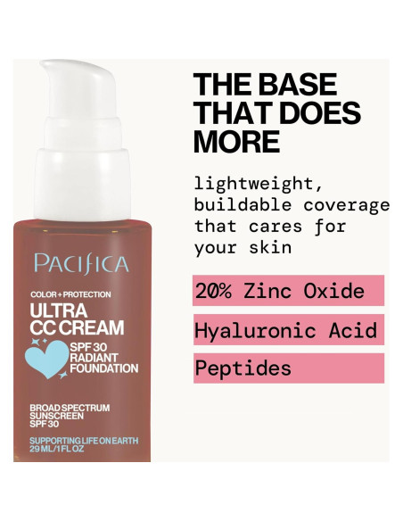 Crema CC Ultra Radiante Pacifica SPF 17 Cool-Deep 28.35 g