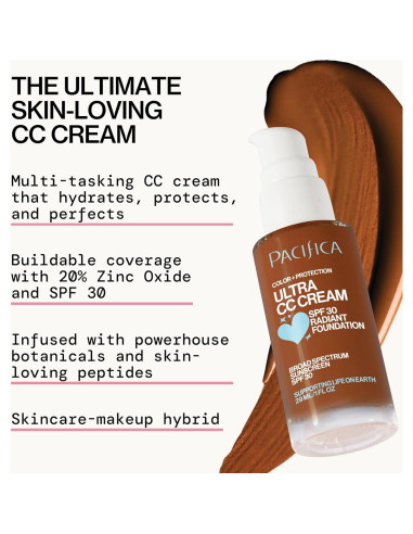 Crema CC Ultra Radiante Pacifica SPF 17 Cool-Deep 28.35 g