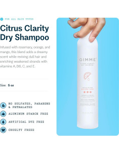 Champú Seco GIMME Beauty 181g - Biotina, Aloe Vera, UV Guard 2