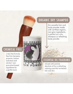 Champú en Polvo Seco Lulu Organics 28.35g - Sin Talco y Orgánico 2