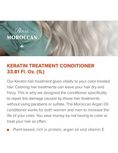 Acondicionador de Queratina Royal Moroccan 1000 ml Hidratante 2