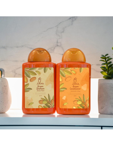 ILU Conjunto Champú y Acondicionador Argán 300ml - Hidratación Profunda