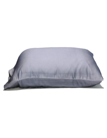 Funda de Almohada Extra Grande Gravity Sleep 100% Algodón 2-Pack Rey Gris