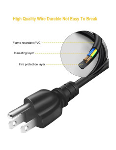 Cable de Alimentación LitStar 3 Pies para Olla a Presión 2