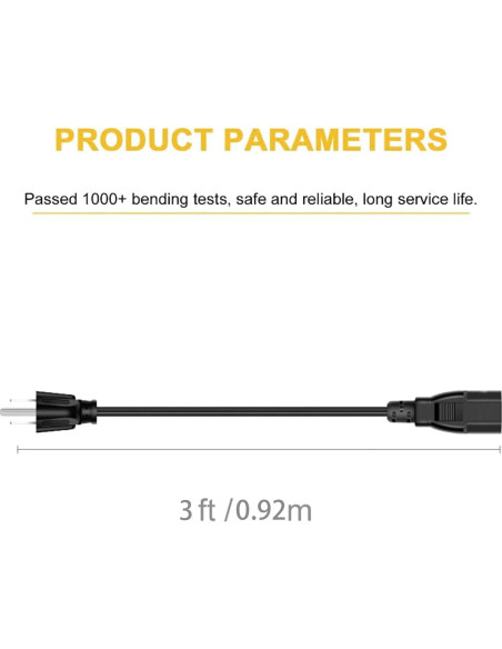 Cable de Alimentación LitStar 3 Pies para Olla a Presión