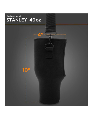 Funda de Neopreno para Taza Stanley 40 oz con Correa Ajustable