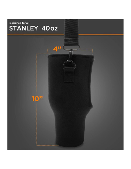 Funda de Neopreno para Taza Stanley 40 oz con Correa Ajustable