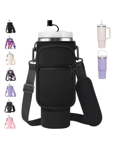 Bolsa Portabotellas AceTreker Neopreno 40 oz con Correa