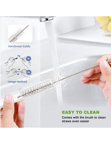 Popotes Reutilizables Yoelike para Taza Stanley 30/40oz - 6 Piezas