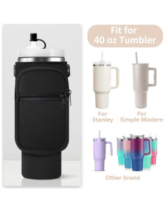 Bolsa Portabotellas AceTreker Neopreno 40 oz con Correa 2