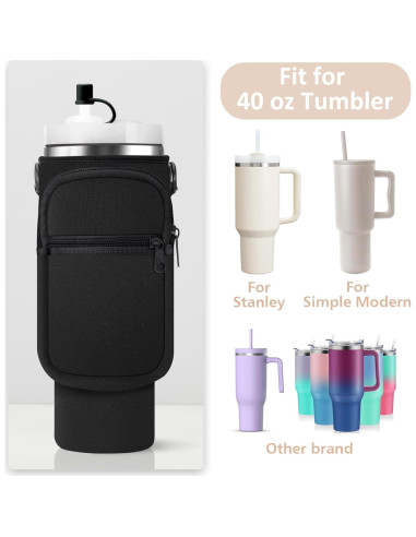 Bolsa Portabotellas AceTreker Neopreno 40 oz con Correa