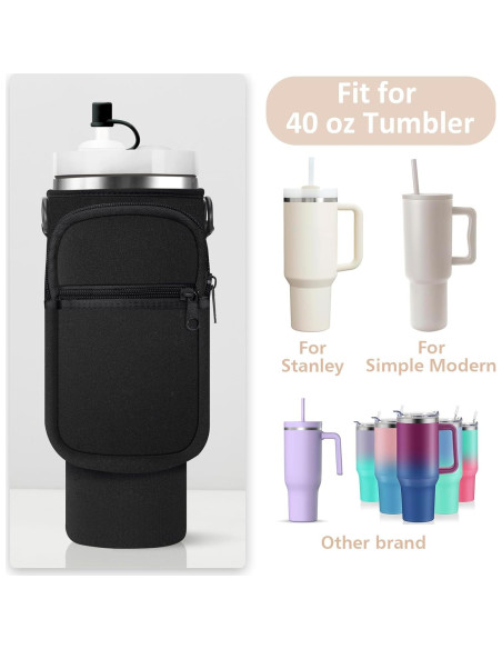 Bolsa Portabotellas AceTreker Neopreno 40 oz con Correa