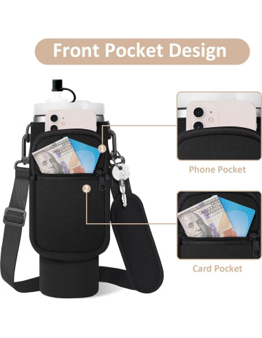 Bolsa Portabotellas AceTreker Neopreno 40 oz con Correa