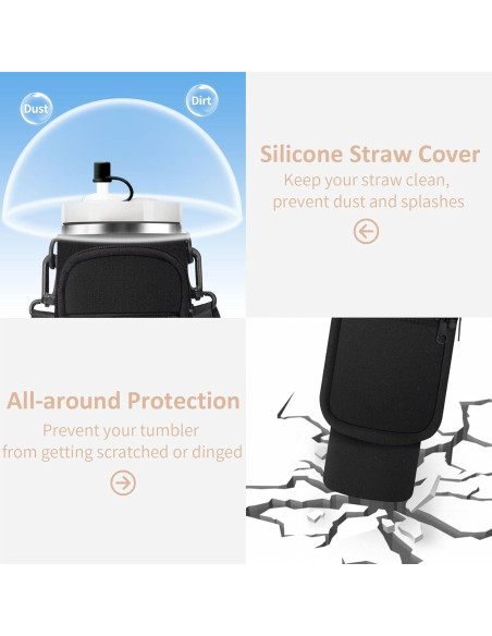 Bolsa Portabotellas AceTreker Neopreno 40 oz con Correa