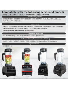 Jarra de Reemplazo Vitamix 64oz Senlee - Compatible 5200 5000 2