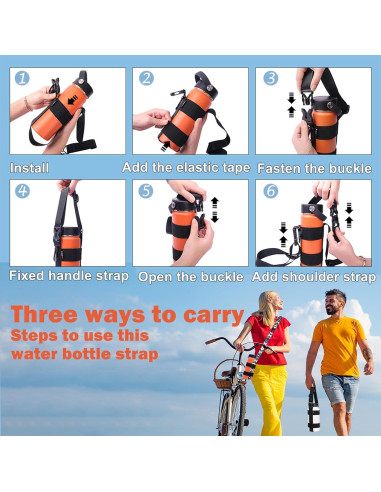 Soporte para Botellas de Agua HEYSKAY 12oz-24oz con Correa