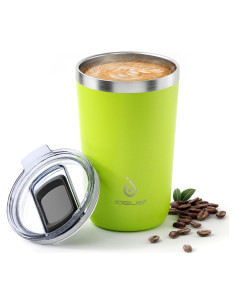 Taza de Café Aislada Ideus 20 oz Acero Inoxidable Verde Manzana