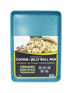 Set de 3 Bandejas para Galletas casaWare Granito Azul 33x23 cm 2