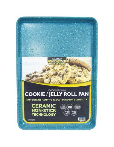 Set de 3 Bandejas para Galletas casaWare Granito Azul 33x23 cm