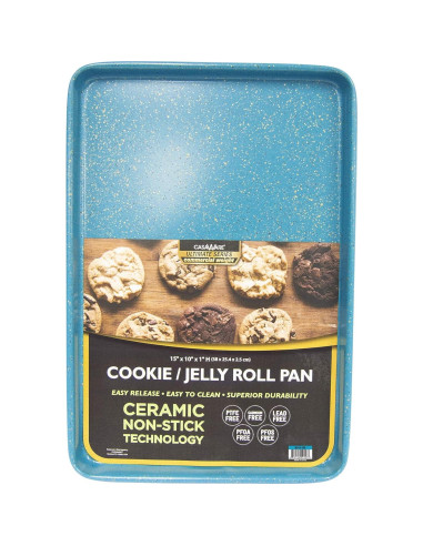 Set de 3 Bandejas para Galletas casaWare Granito Azul 33x23 cm