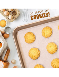 Juego de Bandejas para Hornear Biubumtu 34.5x24.6cm Antiadherente 2