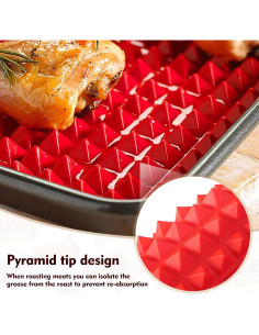 Alfombrilla de Cocina de Silicona QBSID 39x28 cm Antiadherente 2