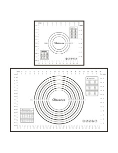 Juego de Tapetes de Silicona Daixers 2 Piezas Antiadherente