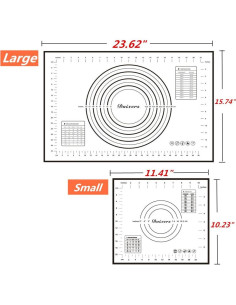 Juego de Tapetes de Silicona Daixers 2 Piezas Antiadherente 2