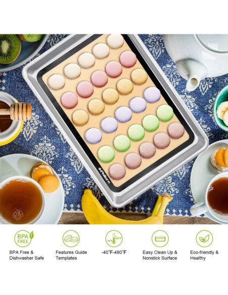 Juego de Tapetes de Silicona PHILORN 42x29 cm Antiadherente