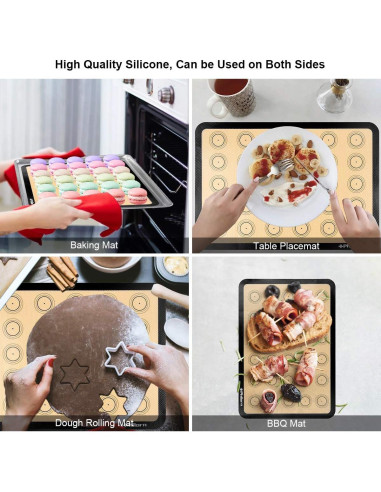 Juego de Tapetes de Silicona PHILORN 42x29 cm Antiadherente