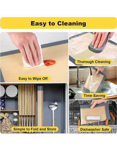 Alfombrilla de Silicona para Hornear Itlovei 41.91x29.46cm Gris