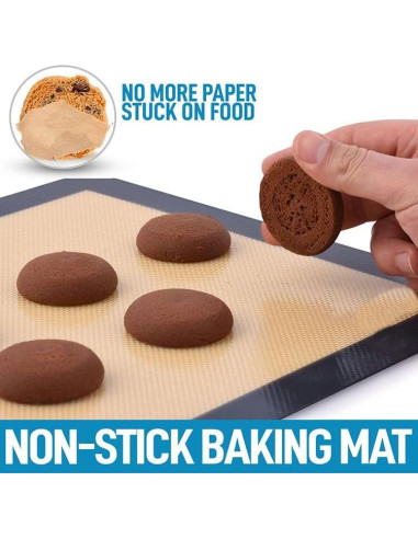 Alfombrilla de Silicona para Hornear Itlovei 41.91x29.46cm Gris