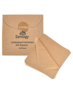 Papel Pergamino Zenlogy 4x4" - 200 Hojas Antiadherente