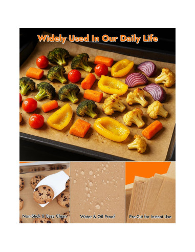 Papel Pergamino Pre-cortado YQL 23x33 cm 150 Hojas No Tóxico