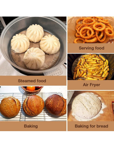 300 Hojas Papel Pergamino Redondo 20 cm Pharamat para Hornear