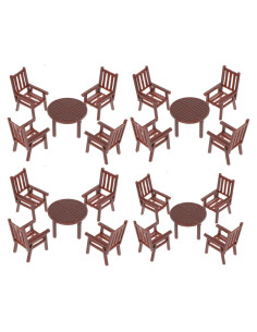 Conjunto de Muebles Miniatura Garneck para Casa de Muñecas