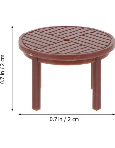 Conjunto de Muebles Miniatura Garneck para Casa de Muñecas 2