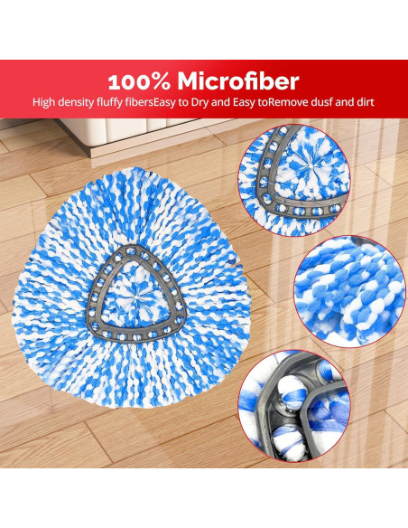 Cabezal de Mopa Giratoria O-Cedar RinseClean + Mango Ajustable 76-147 cm