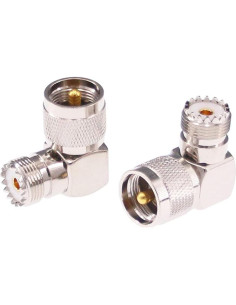 Adaptador Coaxial RF UHF Macho PL259 a Hembra SO239 2pcs 2