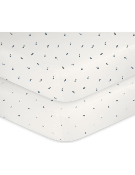 Sábanas de Cuna Impermeables Ely's & Co. 100% Algodón - Juego de 2