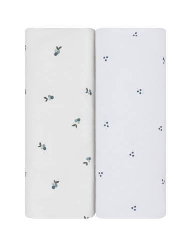 Sábanas de Cuna Impermeables Ely's & Co. 100% Algodón - Juego de 2