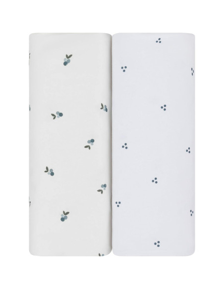 Sábanas de Cuna Impermeables Ely's & Co. 100% Algodón - Juego de 2